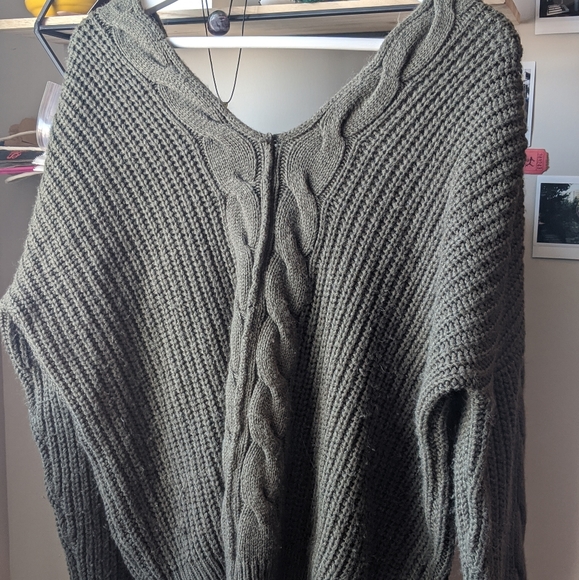 Olive Green Sweater - Picture 1 of 3